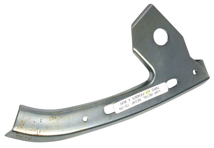36337 Front Bumper To Fender Reinforcement, 1975-1979 Chevy Corvette, LH Lower