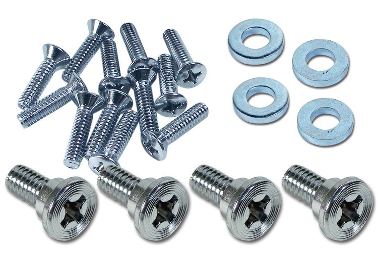 39917 Seat Side Chrome Hardware Kit, 1963-1967 Chevy Corvette, 20 Piece