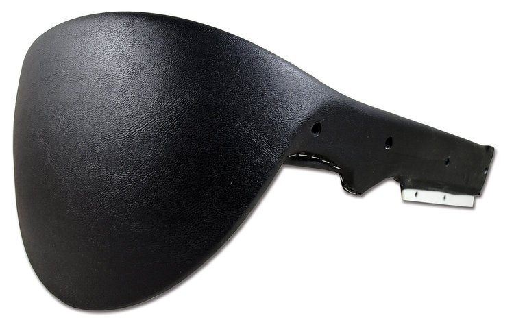 400720 Dash Pad, 1967-1967 Chevy Corvette, Right/Passenger, Black