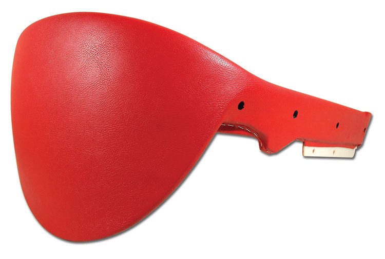 400730 Dash Pad, 1967-1967 Chevy Corvette, Right/Passenger, Red
