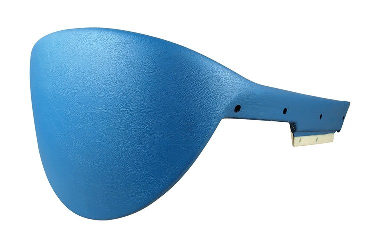 400740 Dash Pad, 1967-1967 Chevy Corvette, Right/Passenger, Bright Blue