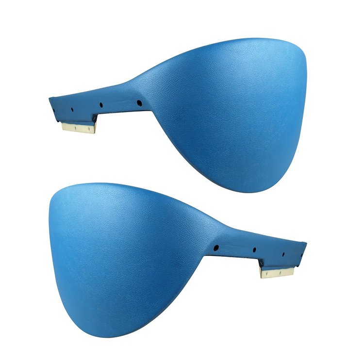 400740PR Dash Pad Pair, 1967-1967 Chevy Corvette, Bright Blue