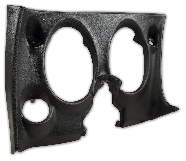 401120 Lower Dash Pad, 1968-1968 Chevy Corvette, Black, Left/Driver