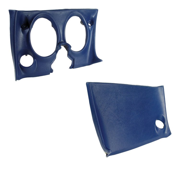 401132PR Lower Dash Pad Pair, 1968-1968 Chevy Corvette, Dark Blue