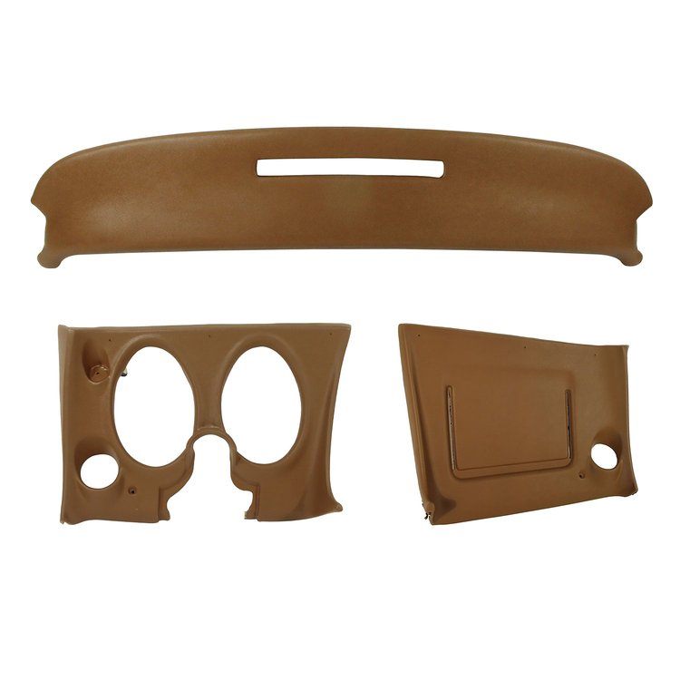 401356ST Upper & Lower Dash Pad Set, 1969 Chevy Corvette, Saddle