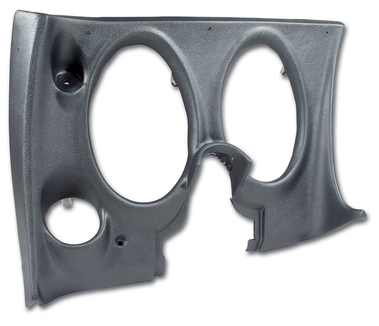 401363 Lower Dash Pad, 1969 Chevy Corvette, Gunmetal, Left/Driver