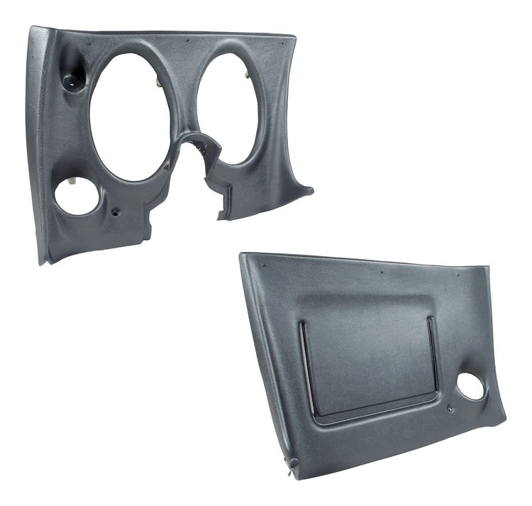 401363PR Lower Dash Pad Pair, 1969 Chevy Corvette, Gunmetal