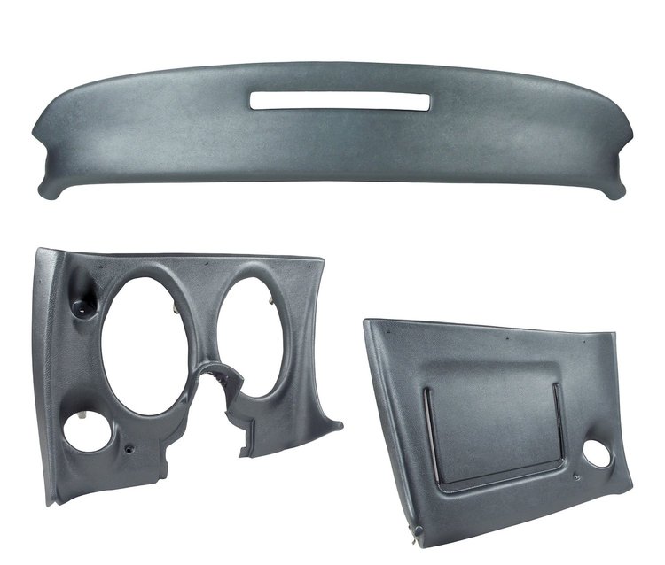 401363ST Upper & Lower Dash Pad Set, 1969 Chevy Corvette, Gunmetal