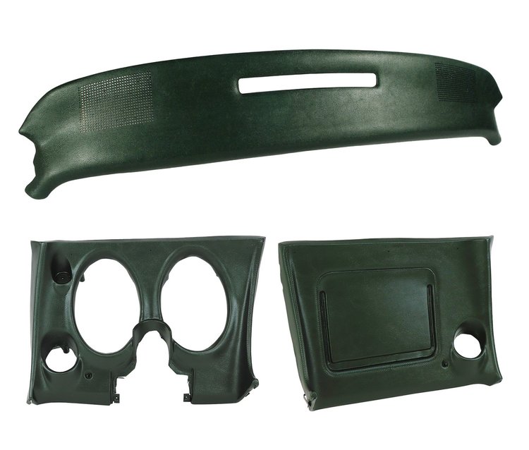 401517ST Upper & Lower Dash Pad Set, 1970-1970 Chevy Corvette, Green
