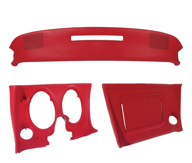 401530ST Upper & Lower Dash Pad Set, 1970-1970 Chevy Corvette, Red
