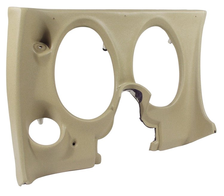 401716 Lower Dash Pad, 1974-1975 Chevy Corvette, Neutral, Left/Driver