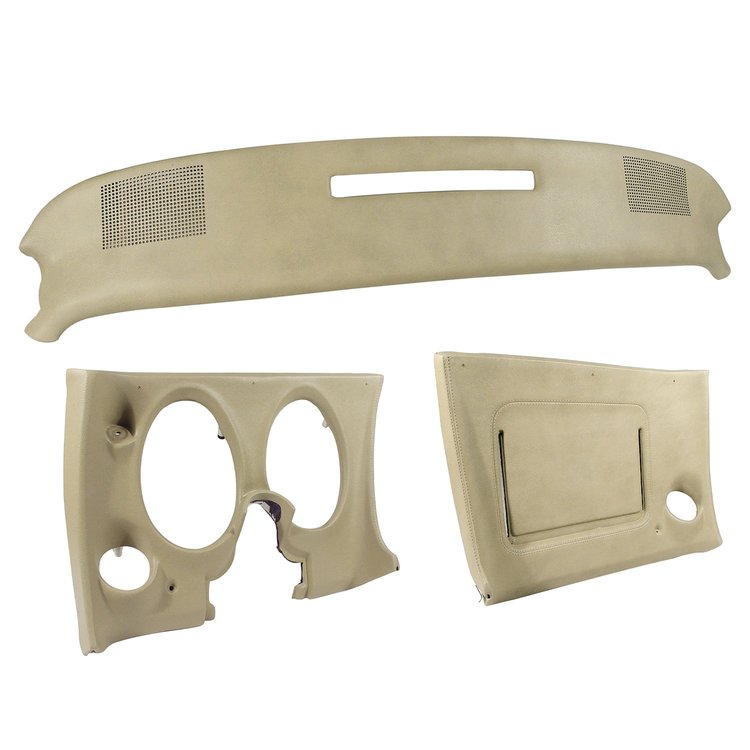 401716ST Upper & Lower Dash Pad Set, 1974-1975 Chevy Corvette, Neutral