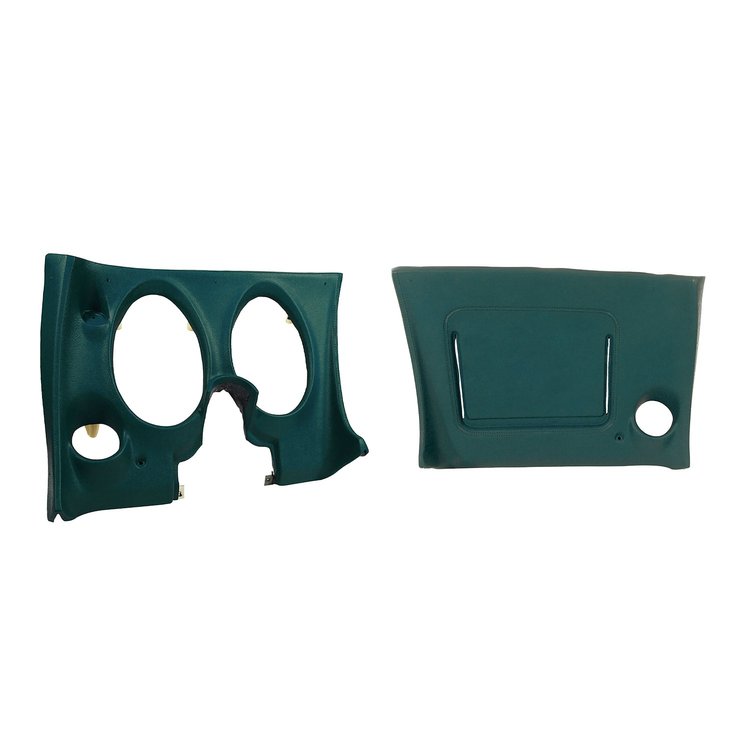 401719PR Lower Dash Pad Pair, 1976-1976 Chevy Corvette, Blue Green