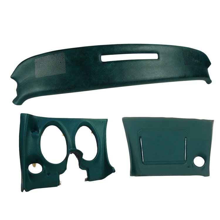 401719ST Upper & Lower Dash Pad Set, 1976-1976 Chevy Corvette, Blue Green