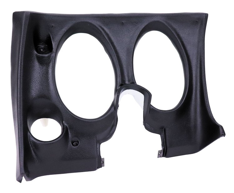 401720 Lower Dash Pad, 1971-1976 Chevy Corvette, Black, Left/Driver