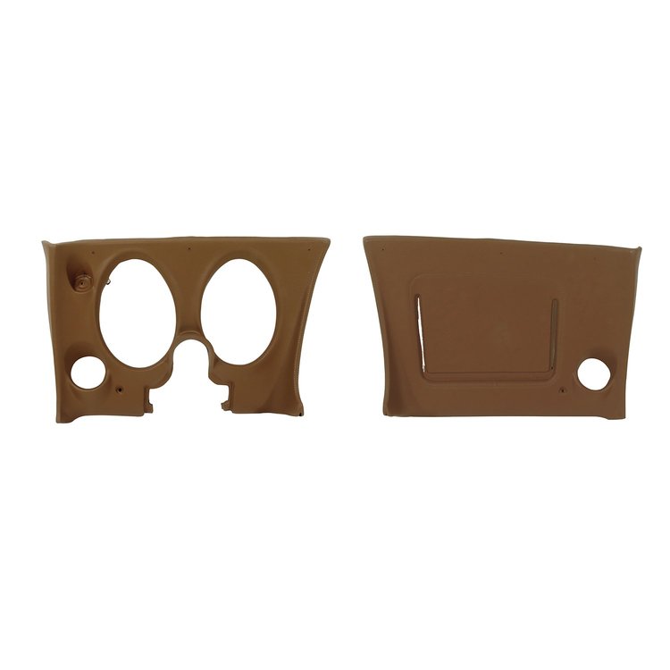 401723PR Lower Dash Pad Pair, 1973-1973 Chevy Corvette, Dark Saddle