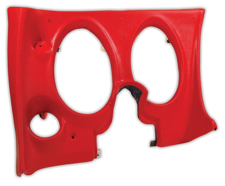 401730 Lower Dash Pad, 1971-1972 Chevy Corvette, Red, Left/Driver