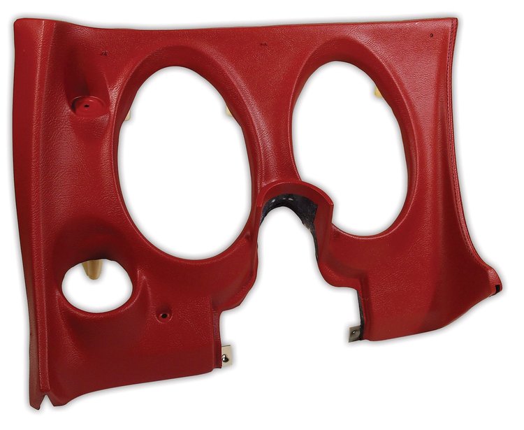 401734 Lower Dash Pad, 1976-1976 Chevy Corvette, Firethorn, Left/Driver