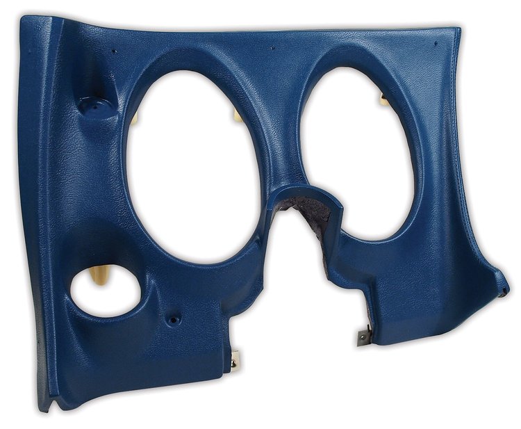 401747 Lower Dash Pad, 1971-1972 Chevy Corvette, Royal Blue, Left/Driver
