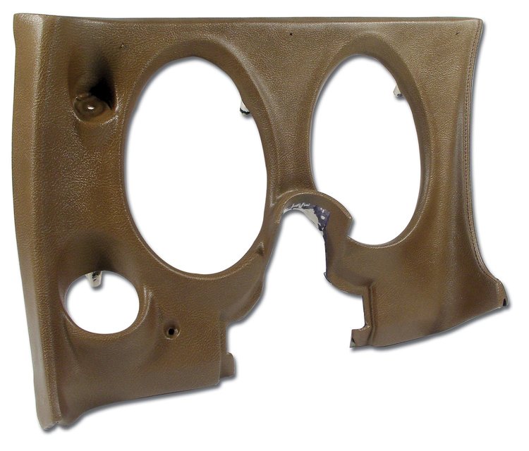 401753 Lower Dash Pad, 1971-1972 Chevy Corvette, Dark Saddle, Left/Driver