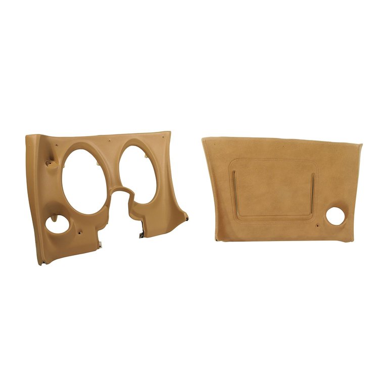 401757PR Lower Dash Pad Pair, 1976-1976 Chevy Corvette, Buckskin