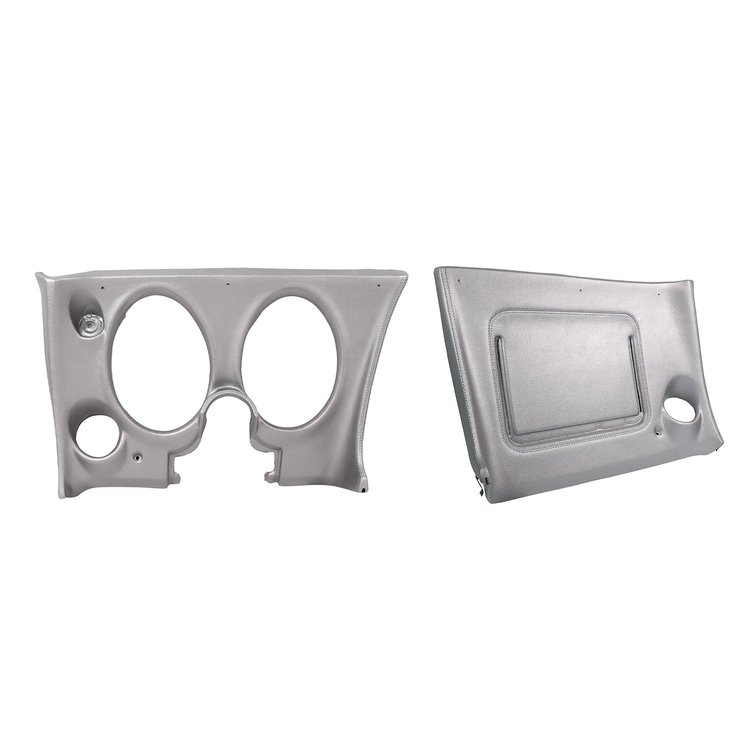 401761PR Lower Dash Pad Pair, 1974-1975 Chevy Corvette, Silver