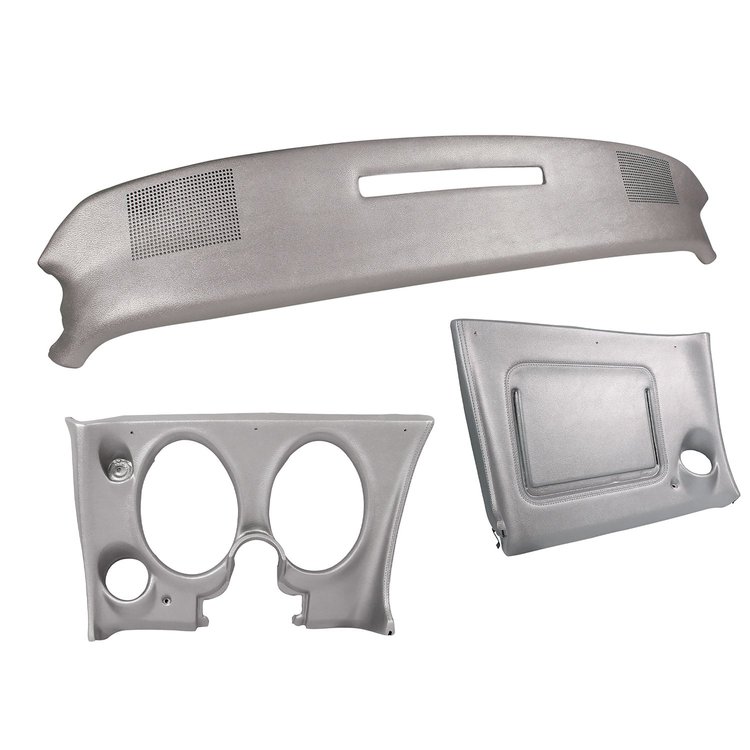 401761ST Upper & Lower Dash Pad Set, 1974-1975 Chevy Corvette, Silver