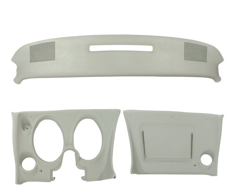 401767ST Upper & Lower Dash Pad Set, 1976-1976 Chevy Corvette, Smoke