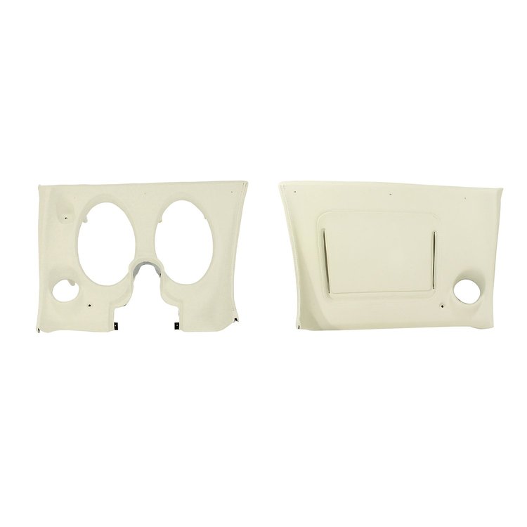 401776PR Lower Dash Pad Pair, 1976-1976 Chevy Corvette, White