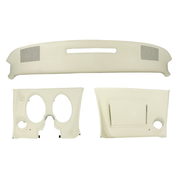 401776ST Upper & Lower Dash Pad Set, 1976-1976 Chevy Corvette, White