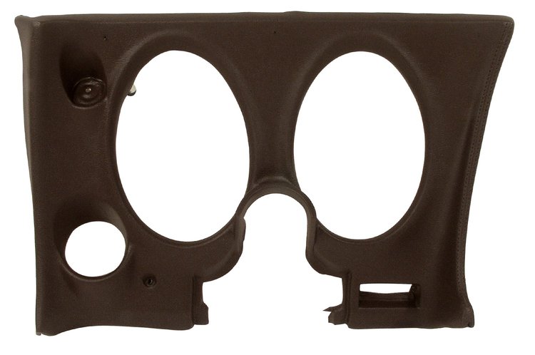 401855 Lower Dash Pad, 1976-1976 Chevy Corvette, Dark Brown, Left/Driver, w/Lower A/C Vent Cutout