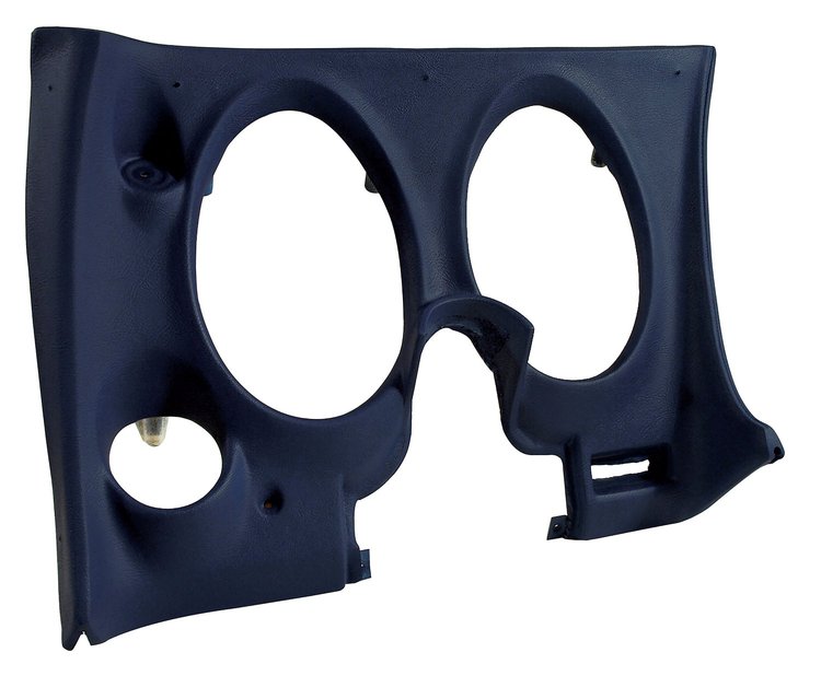 402145 Lower Dash Pad, 1977-1977 Chevy Corvette, Dark Blue, Left/Driver, w/Lower A/C Vent Cutout