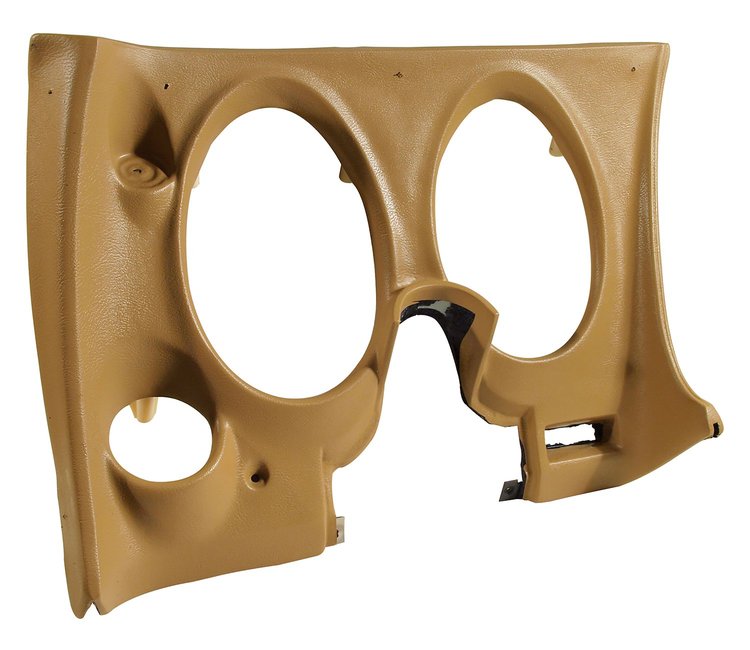 402157 Lower Dash Pad, 1977-1977 Chevy Corvette, Buckskin, Left/Driver, w/Lower A/C Vent Cutout