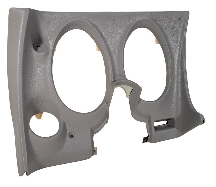 402167 Lower Dash Pad, 1977-1977 Chevy Corvette, Smoke, Left/Driver, w/Lower A/C Vent Cutout