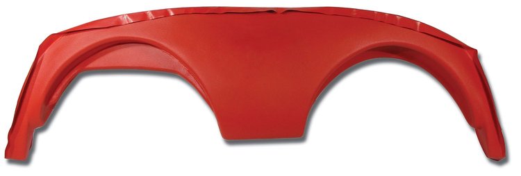 402602 Dash Pad, 1958-1958 Chevy Corvette, Speaker Delete Red