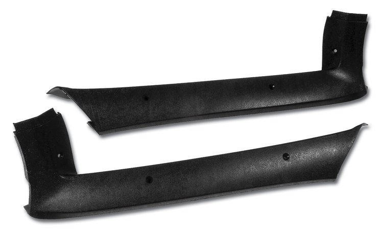 405720 Pillar Posts, 1977-1977 Chevy Corvette, Black