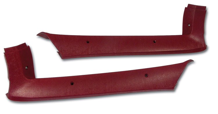 405724 Pillar Posts, 1977-1977 Chevy Corvette, Red