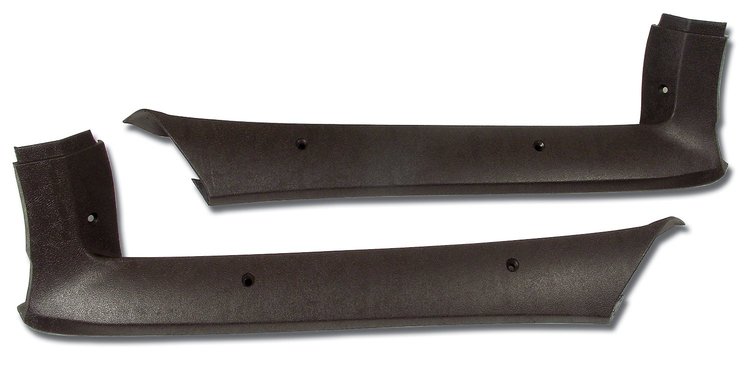 405755 Pillar Posts, 1977-1977 Chevy Corvette, Dark Brown