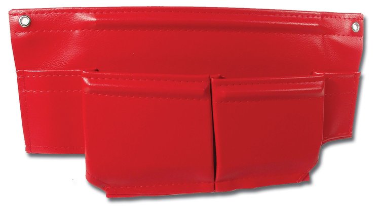 407130 Map Pocket, 1969-1972 Chevy Corvette, Red