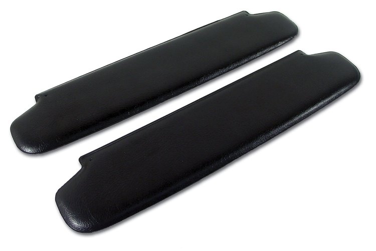 407420 Sunvisors, 1959-1962 Chevy Corvette, Black