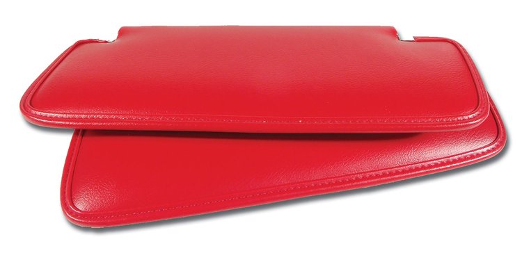 407930 Sunvisors, 1968-1968 Chevy Corvette, Red
