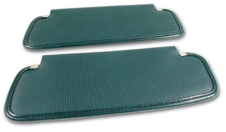 408018 Sunvisors, 1971-1971 Chevy Corvette, Green Comfortweave