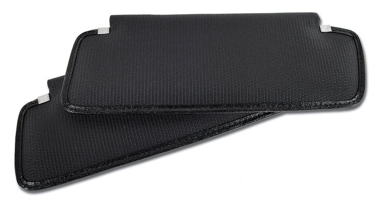 408020 Sunvisors, 1969-1973 Chevy Corvette, Black, Comfortweave