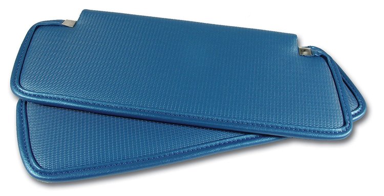 408041 Sunvisors, 1969-1970 Chevy Corvette, Bright Blue Comfortweave