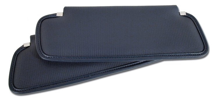 408043 Sunvisors, 1973-1973 Chevy Corvette, Dark Blue Comfortweave