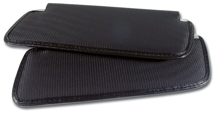 408120 Sunvisors, 1974-1975 Chevy Corvette, Black, Comfortweave