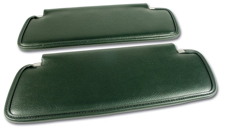 408217 Sunvisors, 1970-1970 Chevy Corvette, Green Madrid
