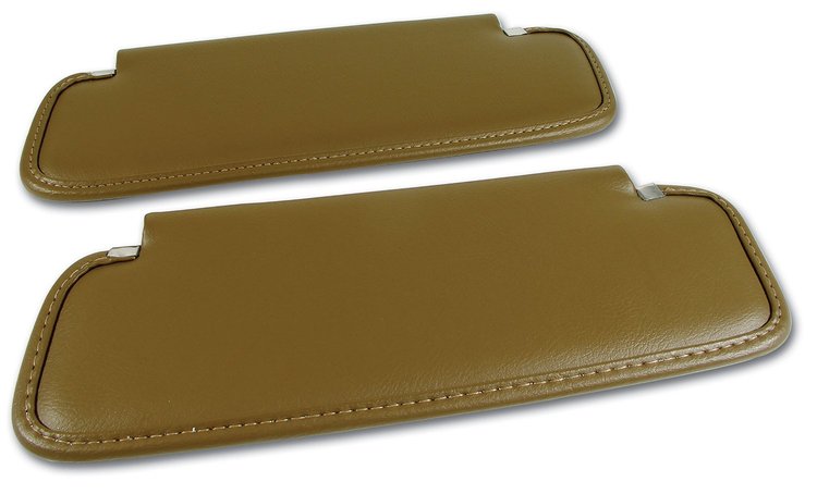 408256 Sunvisors, 1969 Chevy Corvette, Saddle Madrid