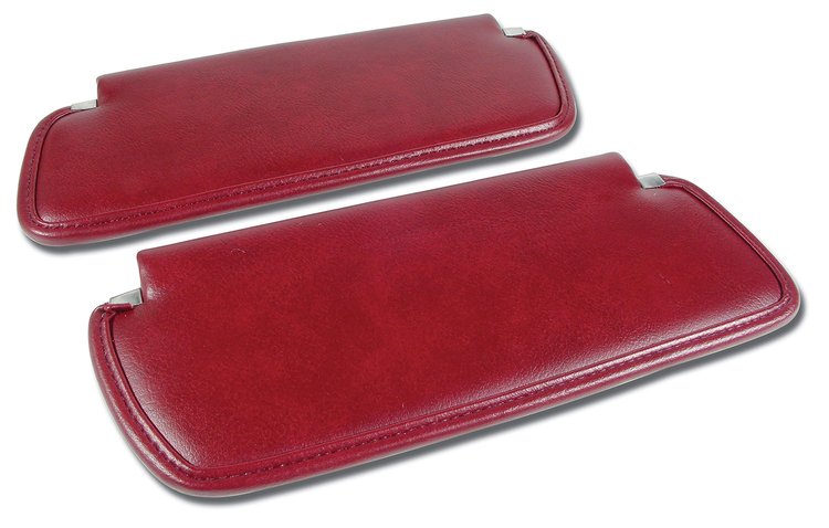408331 Sunvisors, 1974-1975 Chevy Corvette, Oxblood Madrid