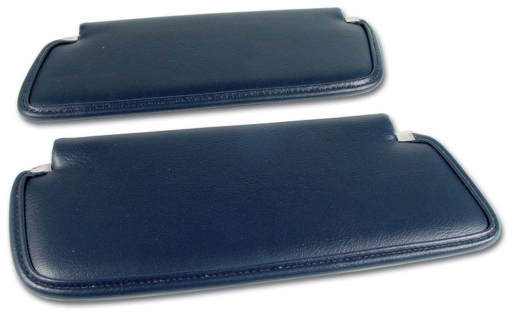 408343 Sunvisors, 1974-1975 Chevy Corvette, Dark Blue Madrid
